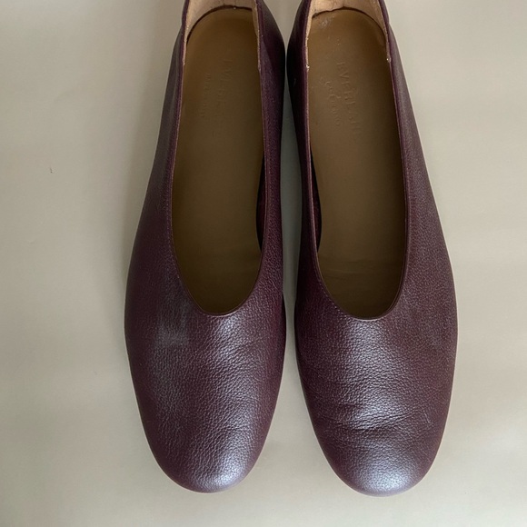 Everlane Chestnut/Burgundy Leather Glove Flats Size 7.5 - Picture 2 of 7
